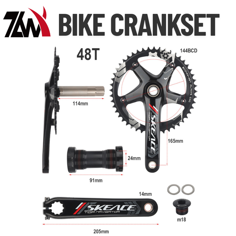 Mountain Biking Track - Fixed Gear Bicycle Cranksets Track Crank