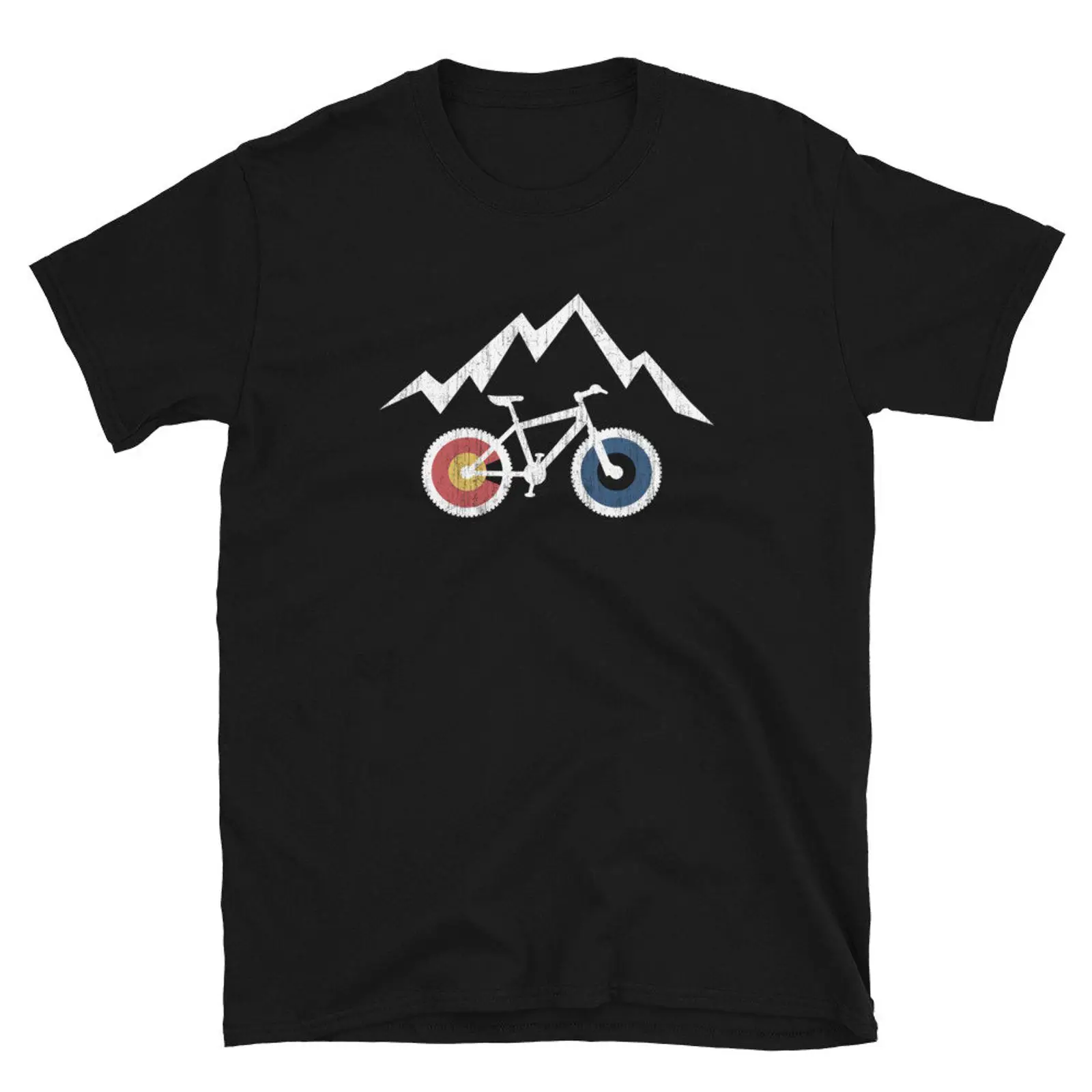 Mountain Biking Colorado - RIDE COLORADO Cycling T shirt MTB