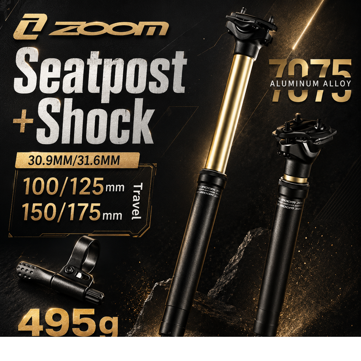 ZOOM Suspension Dropper Seatpo - Dropper Post Remote recension och pris