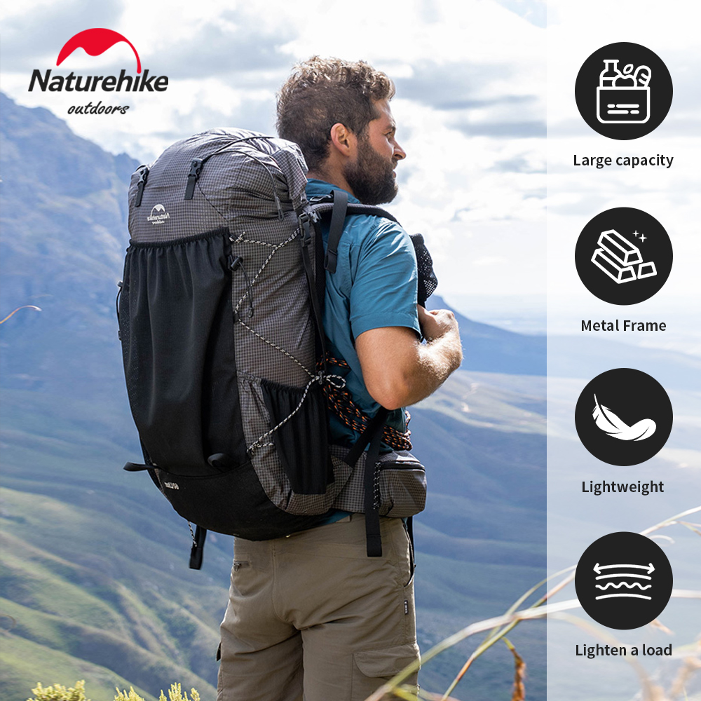 Naturehike Camping Backpack 60 - Mountain Biking Backpack recension och pris