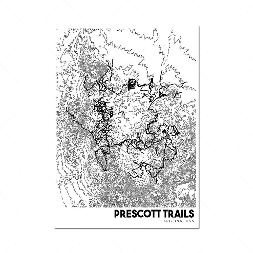 Map Poster Poster Colorado Top - Mountain Biking Colorado recension och pris