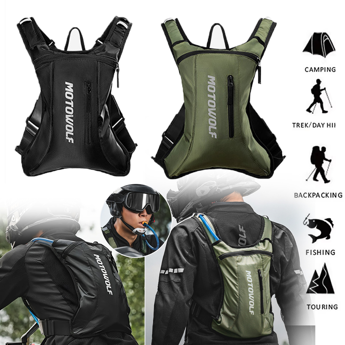 Motorcycle Cycling Hydration P - Mountain Biking Hip Pack recension och pris