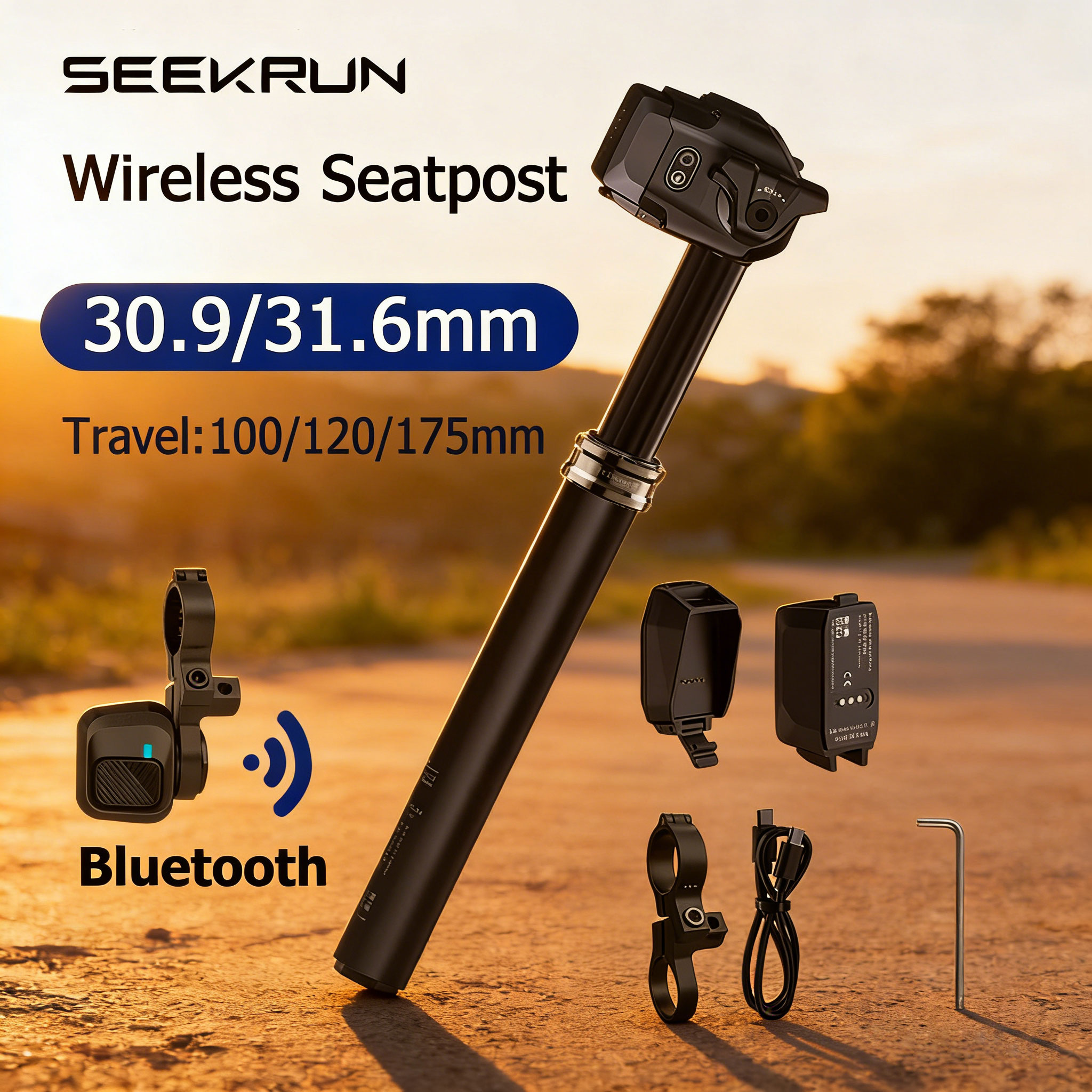SEEKRUN S7 MTB Wireless Seatpo - Dropper Post Remote recension och pris