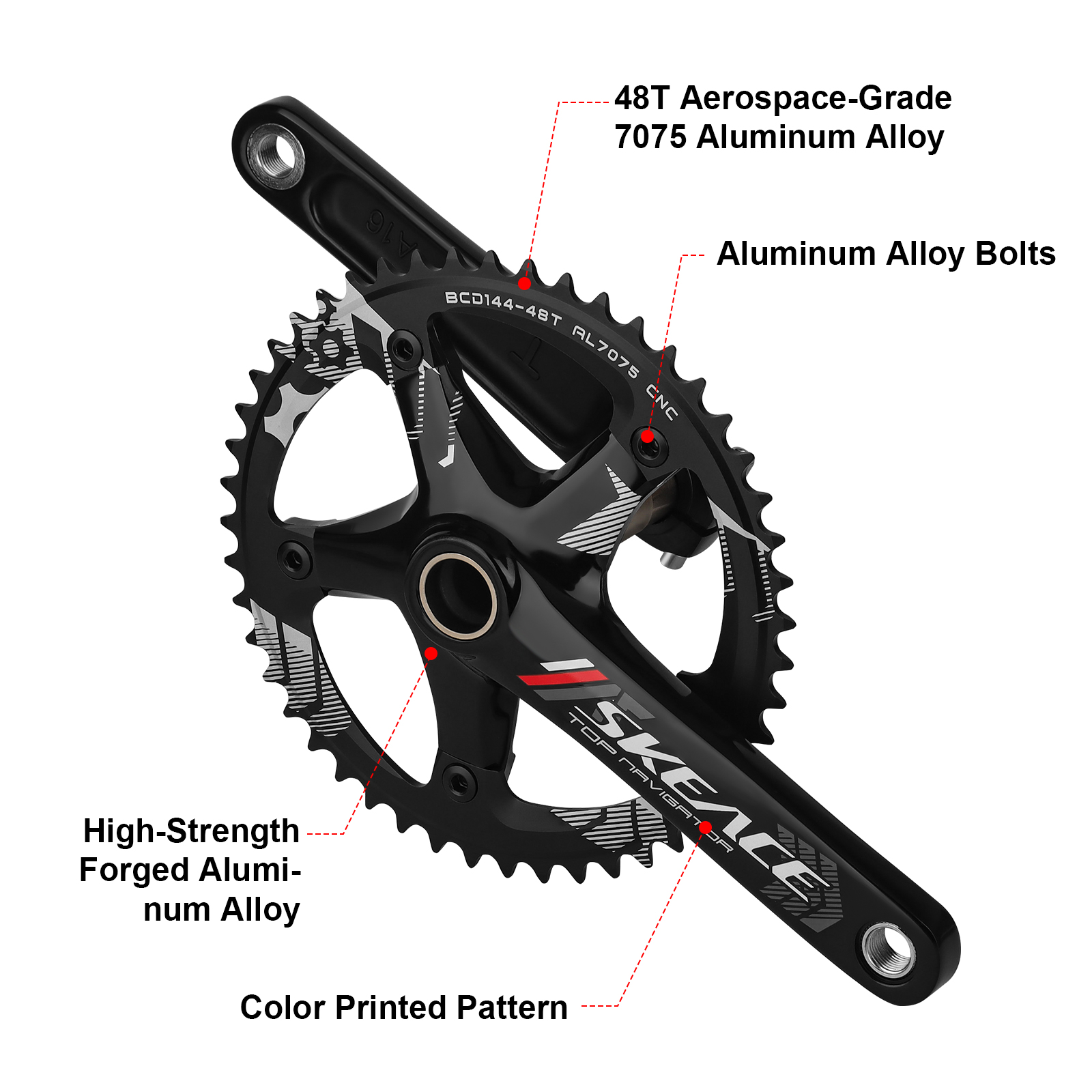 SKEACE Road Bike Crankset 144B - Mountain Biking Track recension och pris