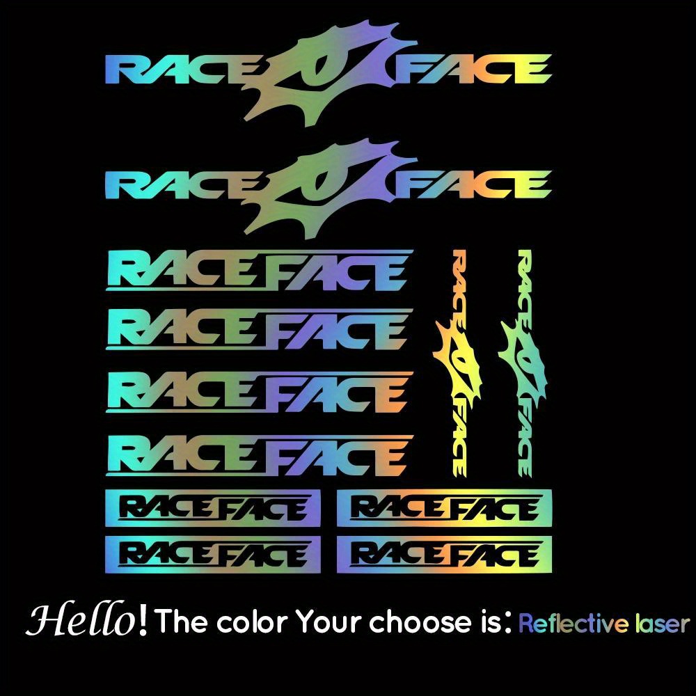 Race Face Bike Sticker Set Wat - Mountain Biking Races recension och pris
