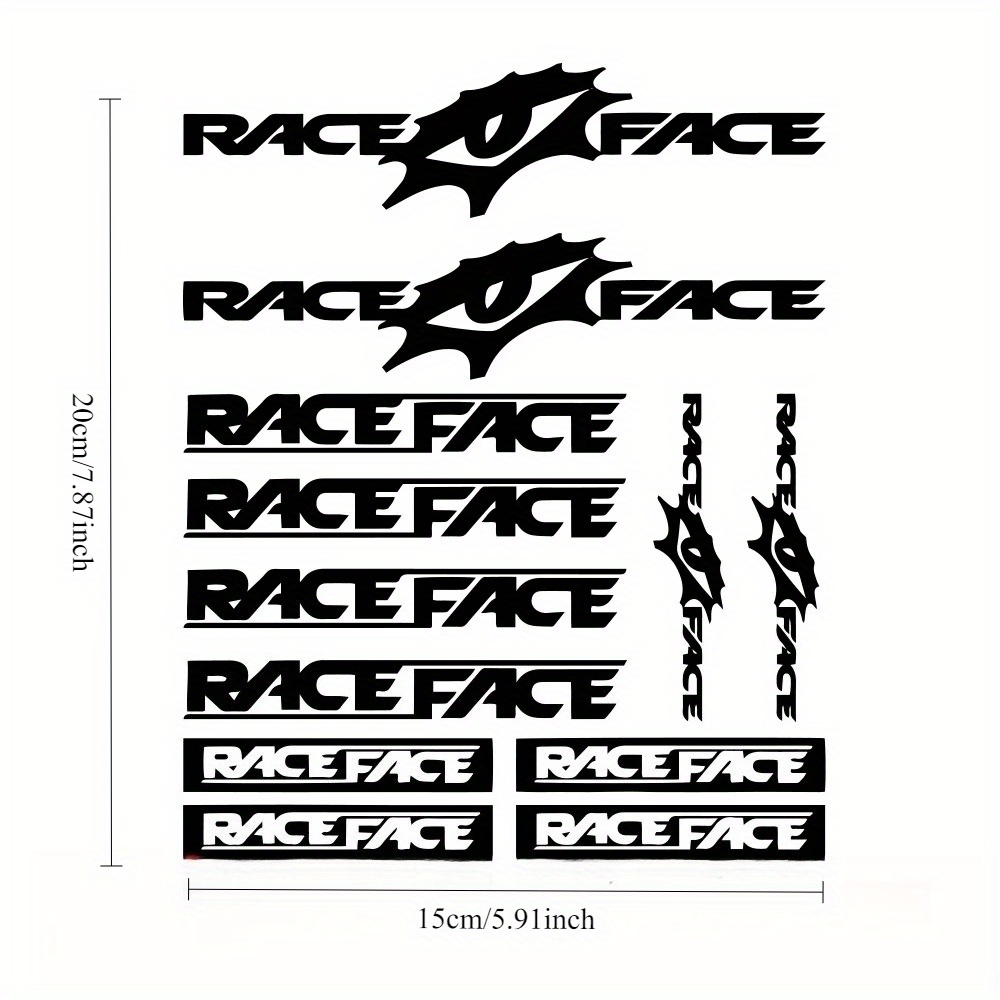 Race Face Bike Sticker Set Wat - Mountain Biking Races recension och pris