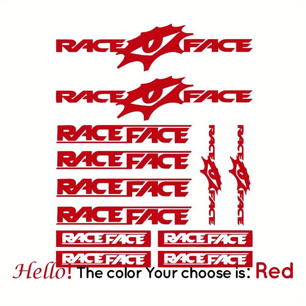 Race Face Bike Sticker Set Wat - Mountain Biking Races recension och pris