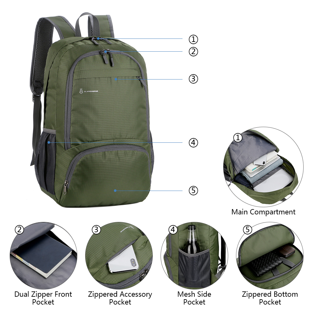 Lightweight Foldable Backpack  - Mountain Biking Backpack recension och pris